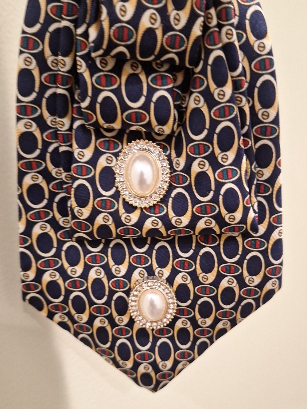 Towne Square Upcycled Necktie Necklace View 5